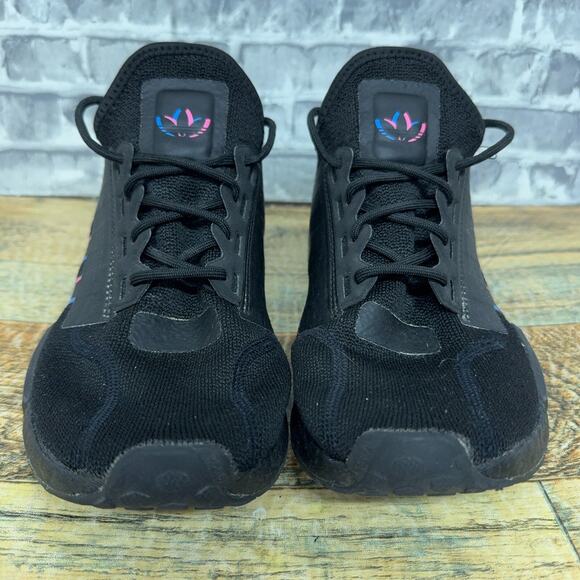 Adidas NMD_R1 V2 Core Black Pulse Blue Magenta Shoes IE7279 Mens Size 7.5 - Picture 3 of 10